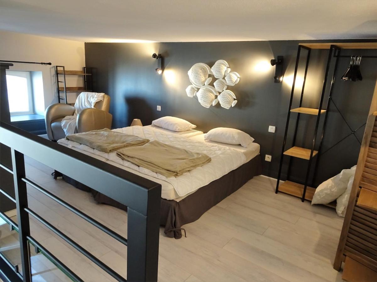 Charmant Studio En Duplex Esprit Loft Avec Balcon Vue Mer, Et Piscine Exterieure Ле Круазик Экстерьер фото